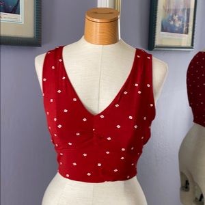 Cropped Red Tank